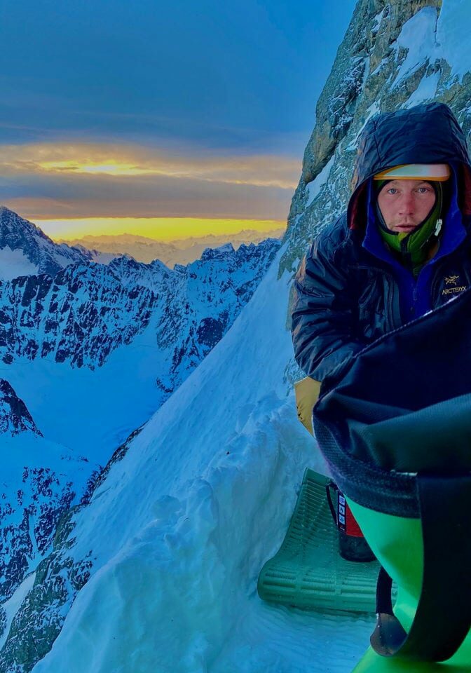 Ryan Driscoll in Alaska - Synnott Mountain Guides